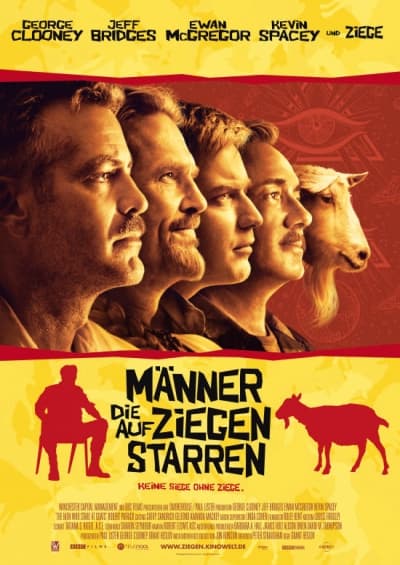 Filmplakat Männer, die auf Ziegen starren
